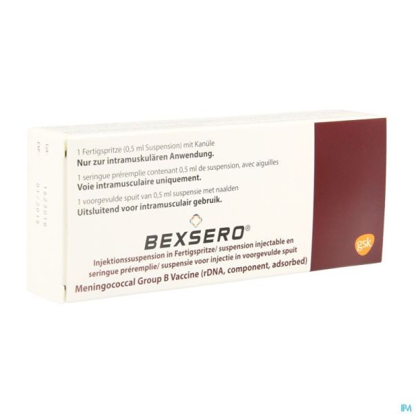 Bexsero Susp Inj Ser Prerempl 1 Dose