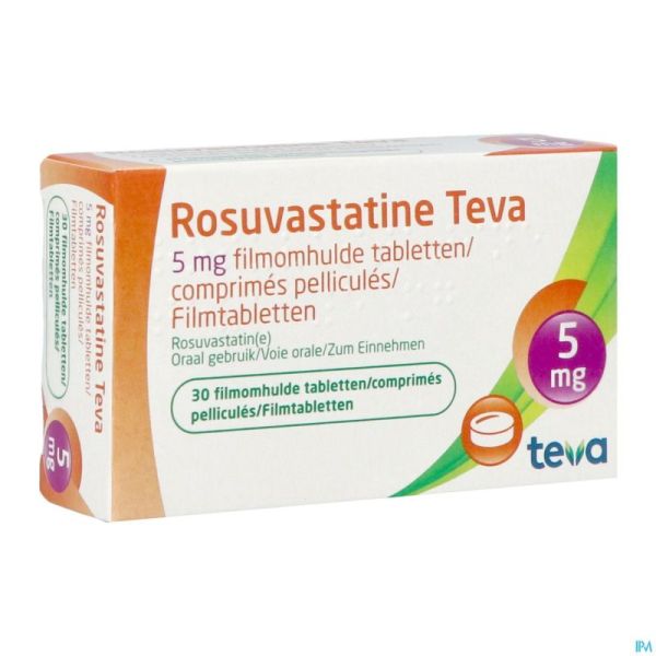Rosuvastatine Teva 5mg Comp Pell 30