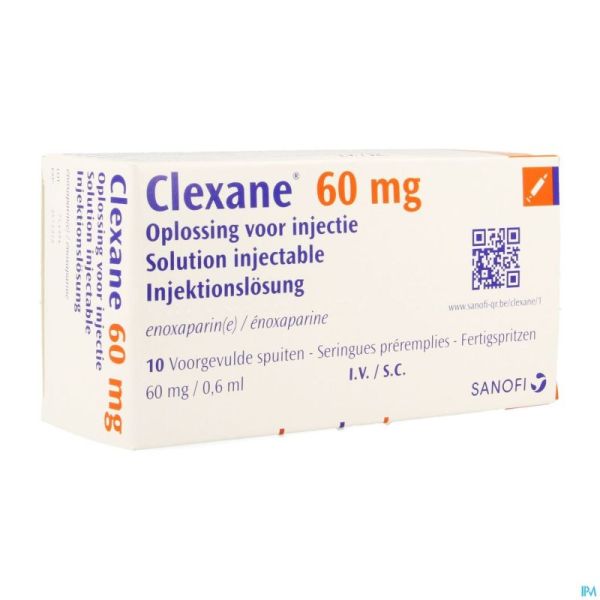 Clexane Ser Inj 10 X 60mg/0,6ml