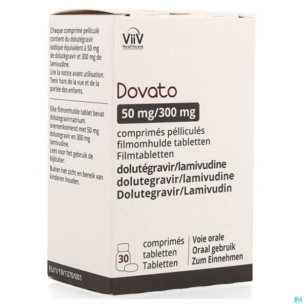 Dovato 50mg/300mg Flacon Comp Pell 30