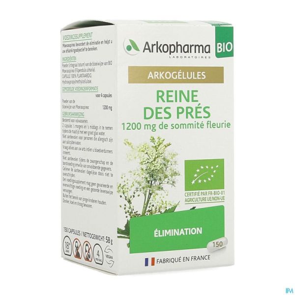 Arkogelules Reine Des Pres Bio 150 Caps Fl 150