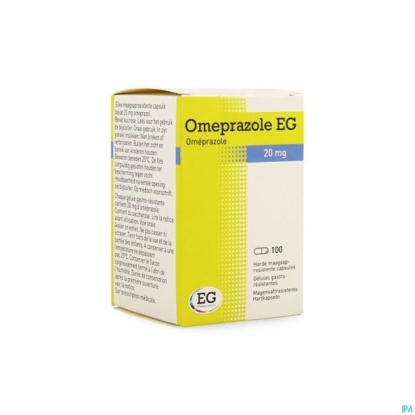 Omeprazole EG 20Mg Caps Gastro Resist Pot 100X20Mg