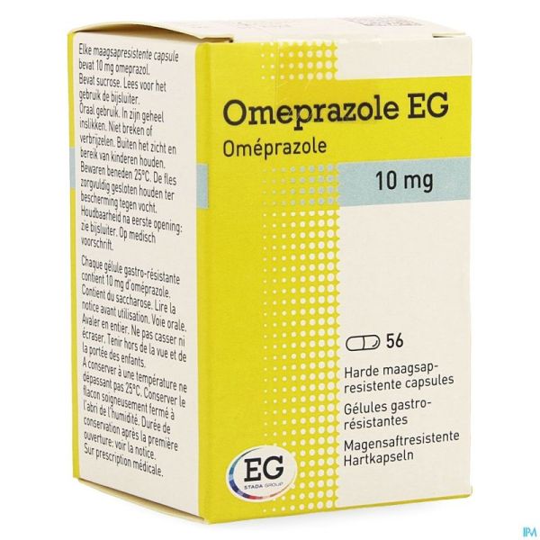 Omeprazole EG 10Mg Gastro Resist Caps Pot 56X10Mg