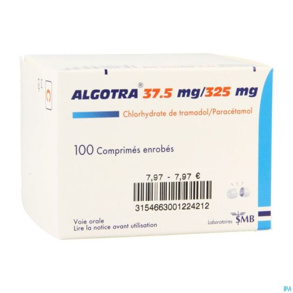 Algotra Comp Enrobes 100 X 325mg/37,5mg