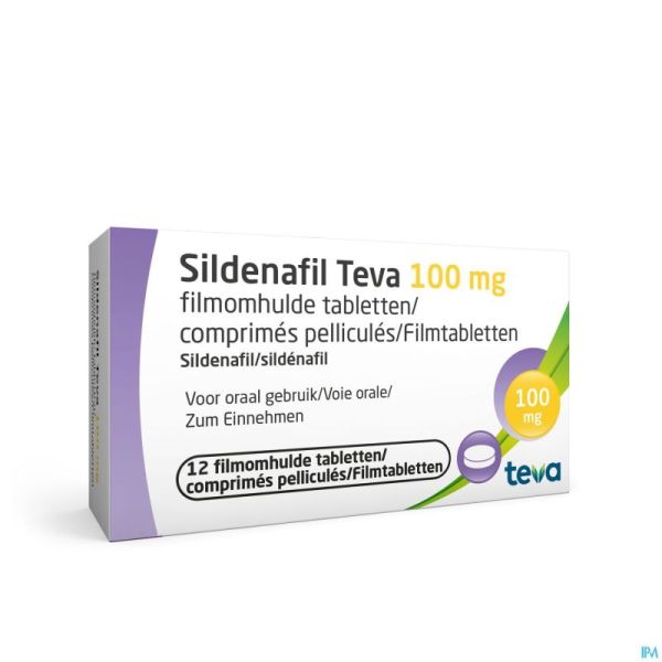 Sildenafil Teva 100mg Comp Pell 12x 100mg