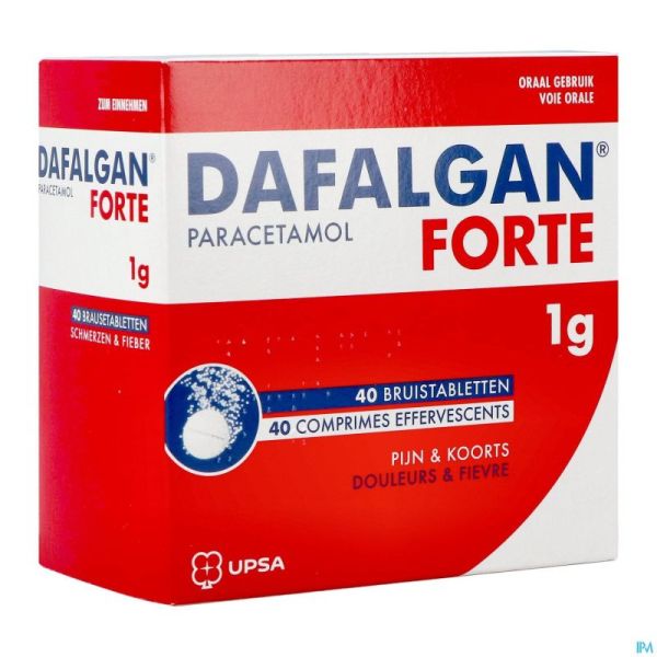 Dafalgan Forte 1g Comp Efferv. 40