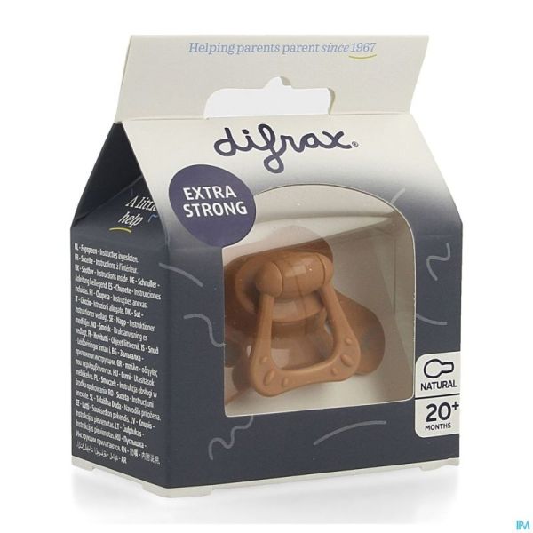 Difrax Sucette Natural 20m+ Uni Rouge Brique