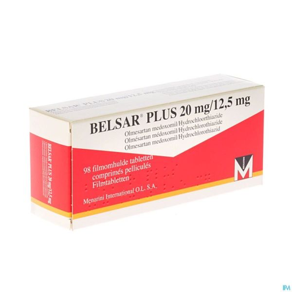 Belsar Plus 20mg/12,5mg Comp Pell 98