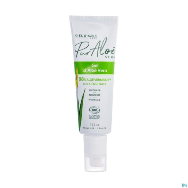 Pur Aloe Gel Aloe Vera Natif Bio Tb 125ml Bioticas