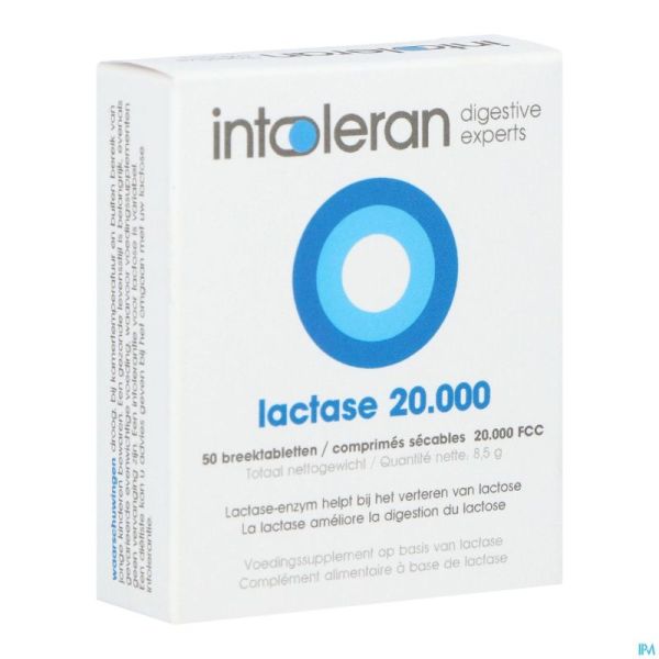 Intoleran Lactase 20 000 Fcc Comp 50