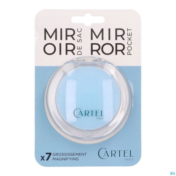 Vitry Miroir Sac Rond Bleu Diametre 9cm Grossis 7