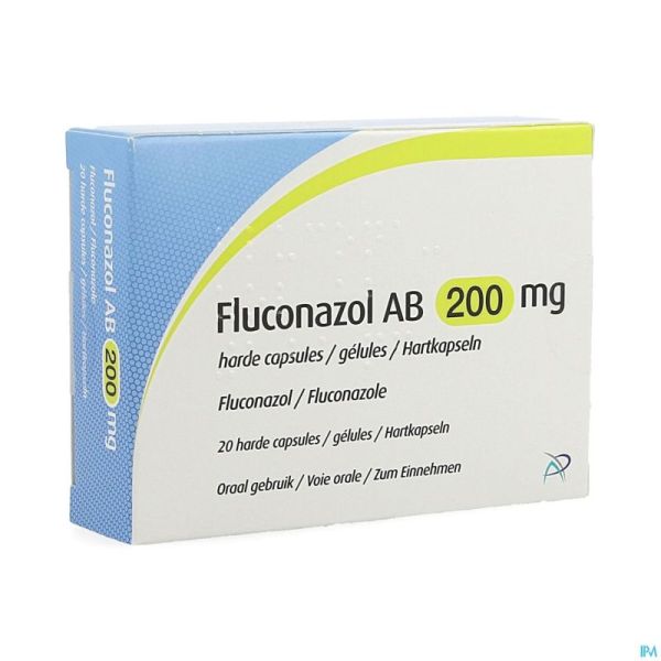 Fluconazol Ab 200mg Caps Durs 20
