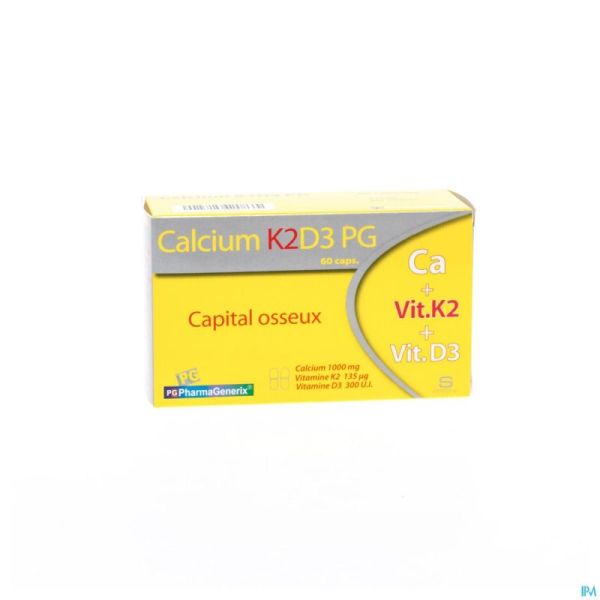 Calcium K2 D3 Pg Pharmagenerix Caps 60