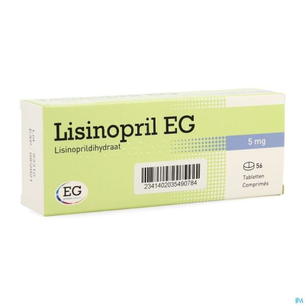 Lisinopril EG Comp 56X5Mg