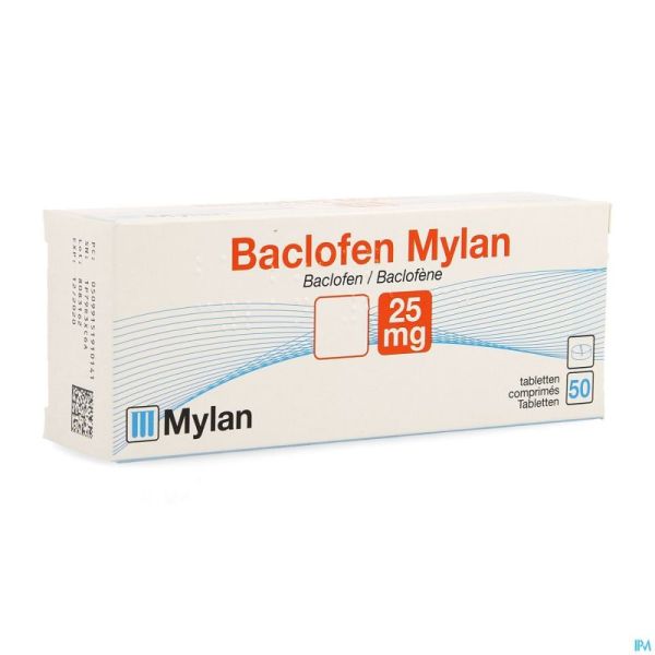 Baclofen Viatris 25mg Comp 50