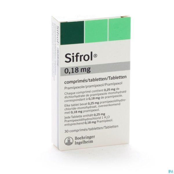 Sifrol Comp Sec 30 X 0,18mg