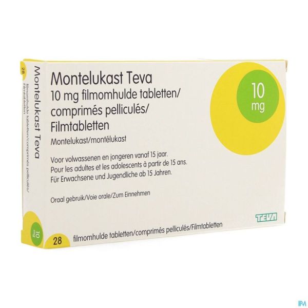 Montelukast Teva 10mg Comp Pell 28 X 10mg