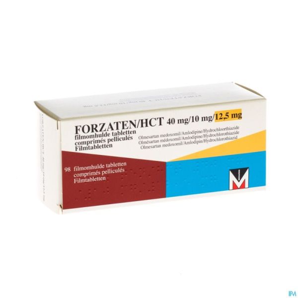 Forzaten/hct 40mg/10mg/12,5mg Comp Pell 98