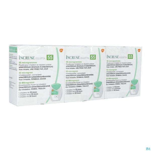 Incruse Ellipta 55mcg Pdr Inhalation 3x30 Doses