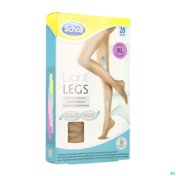 Scholl Light Legs 20d Extra Large Beige
