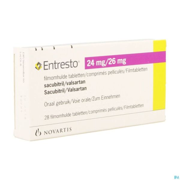Entresto 24mg/ 26mg Comp Pell 28