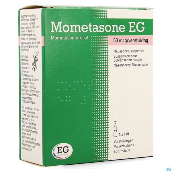 Mometasone EG 50Mcg Susp Pulv Nas 3 X 140
