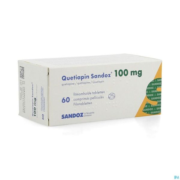 Quetiapin Sandoz Comp Enrobe 60 X 100mg