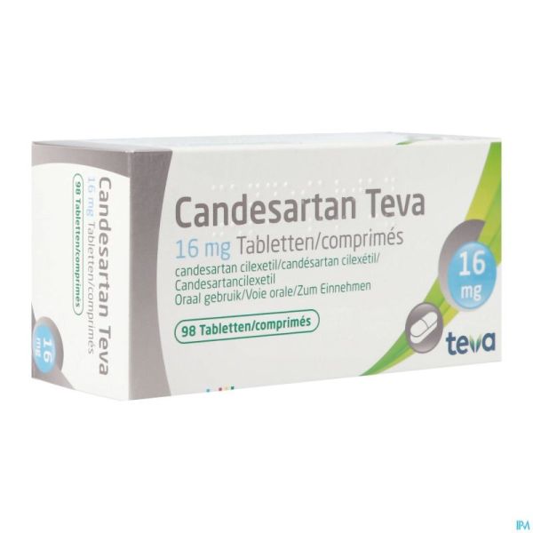 Candesartan Teva Tabl 98 X 16mg