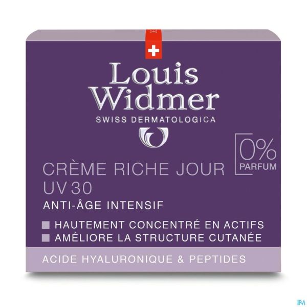 Widmer Aai Creme Jour Riche Uv30 N/parf Pot 50ml