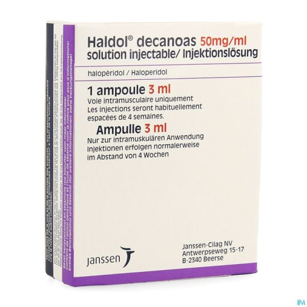 Haldol Decanoas Amp 1 X 3ml 50mg/ml