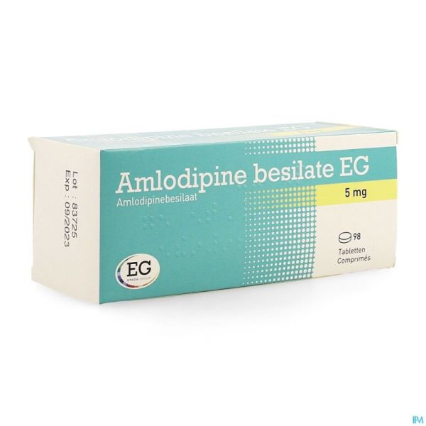 Amlodipine Besilate EG Comp  98X 5Mg