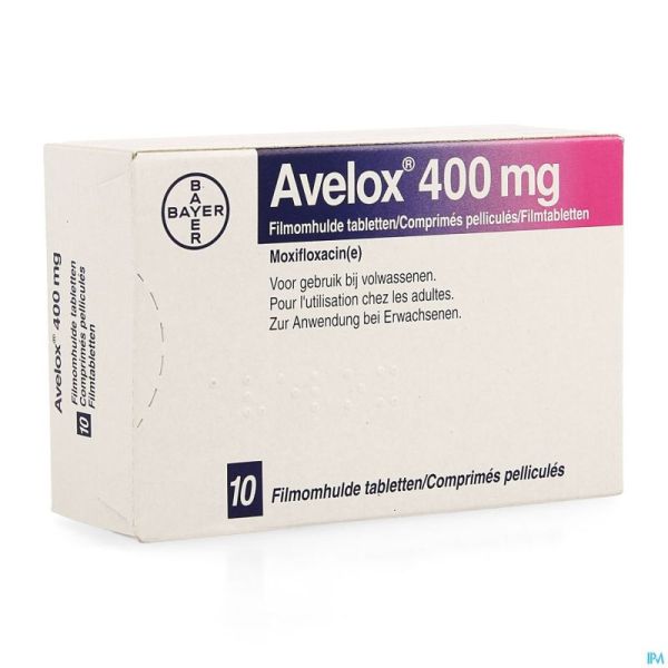 Avelox 400mg Comp Pell 10 X 400mg (nf Blister)
