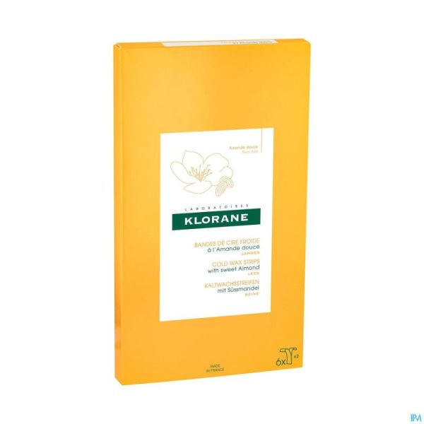 Klorane Corps Depilat. Cire Froide Jambes Bandes 6