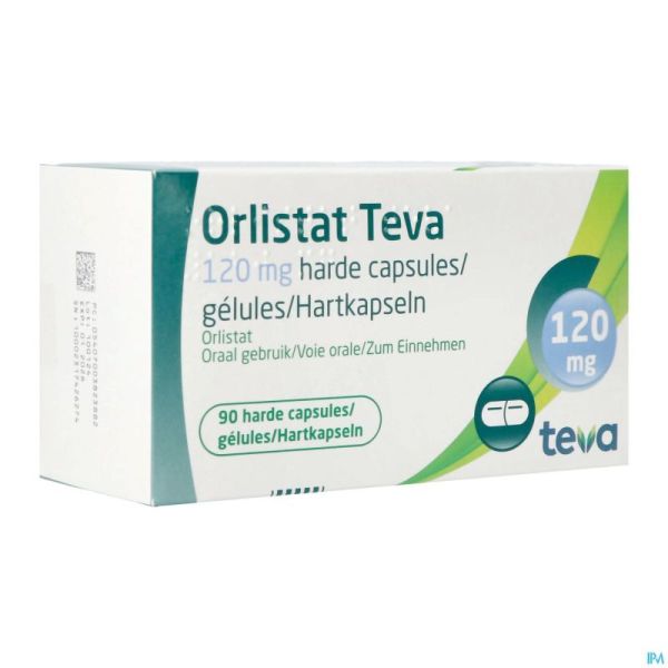 Orlistat Teva Caps Dure 90 X 120mg