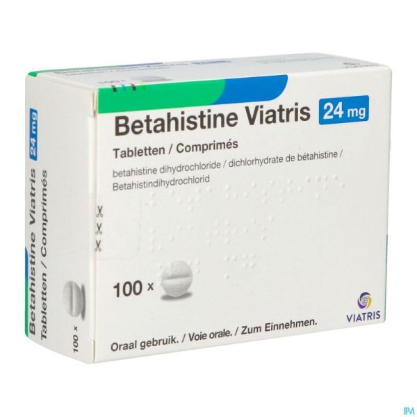 Betahistine Viatris 24mg Comp100