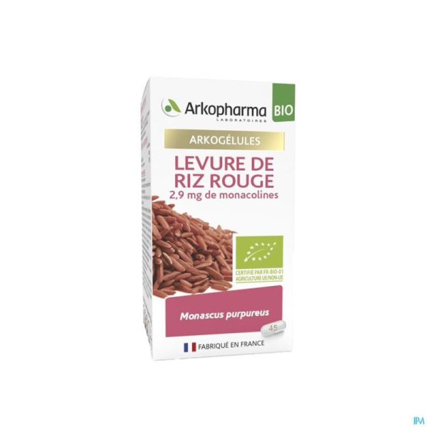 Arkogelules Levure Riz Rouge Bio Caps 45 Nf