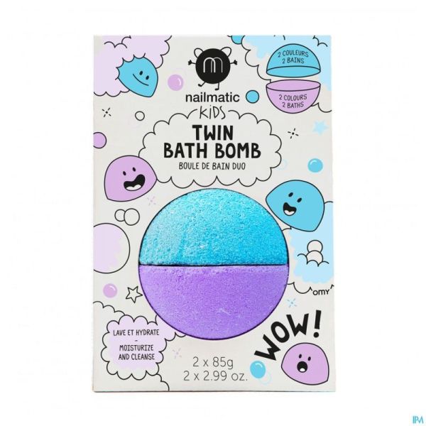 Nailmatic Kids Duo Boule Bain Bleu&violet 160g