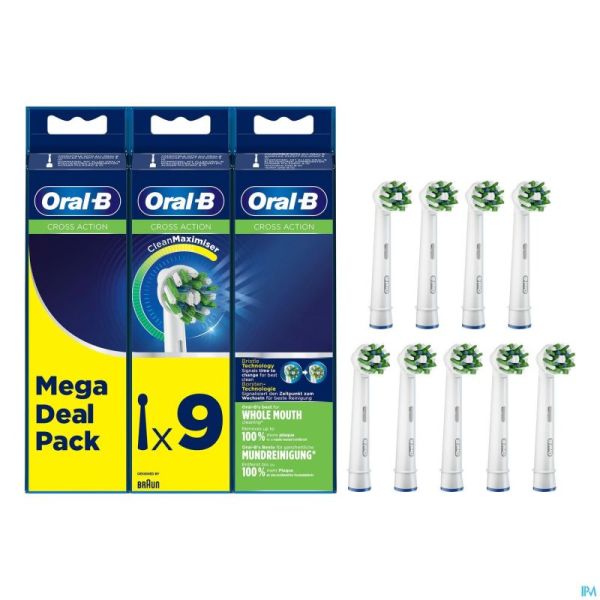 Oral-b Refill Eb50-9 Crossaction 9
