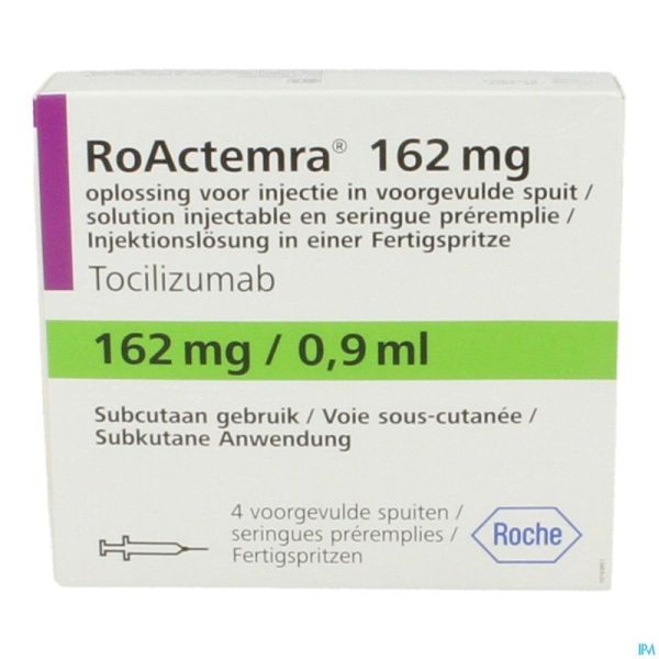 Roactemra 162mg/0,9ml Sol Inj Ser Preremplie 4