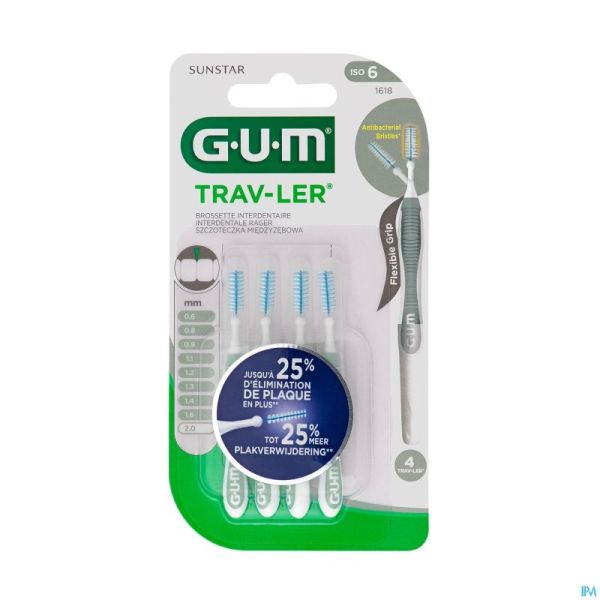 Gum Trav-ler Brosse Interdent 2,0mm 4 1618m4