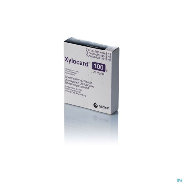 Xylocard 100 Amp 5x5ml 20mg/ml