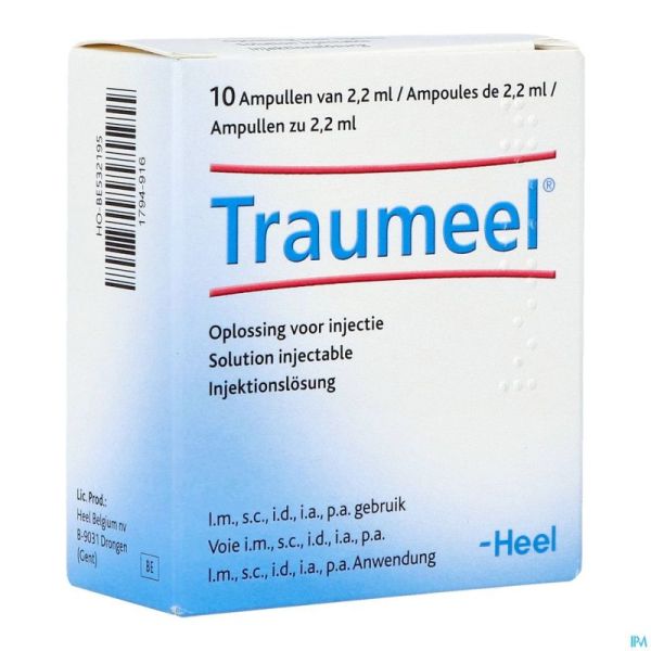Traumeel S Amp 10x2,2ml Heel