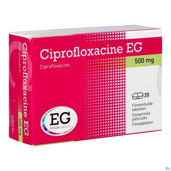 Ciprofloxacine EG 500Mg Comp 20X500Mg