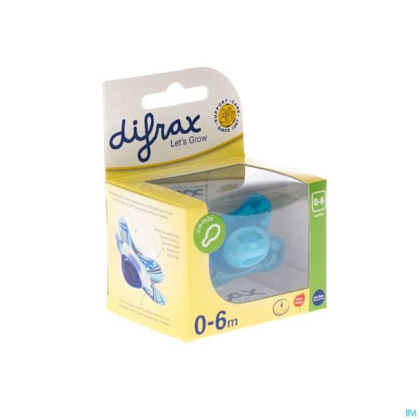 Difrax Sucette Combi Sil Petit 0-6m 123