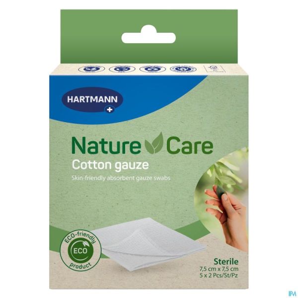 Nature Care Compresses Cotton 7,5x7,5cm 5x2