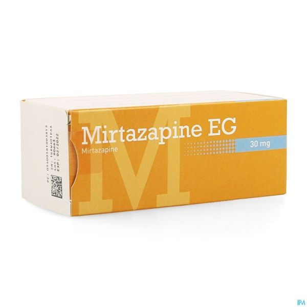 Mirtazapine EG 30Mg Comp Pell 100X30 Mg
