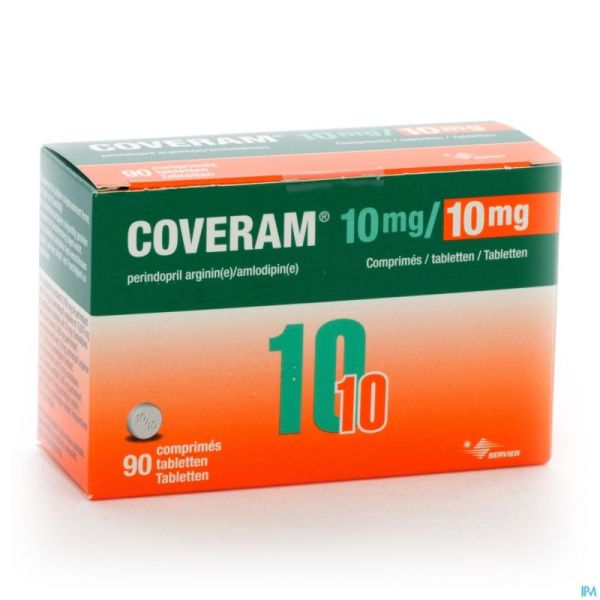 Coveram 10mg/10mg Comp 90