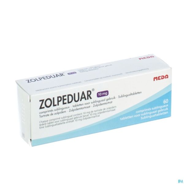 Zolpeduar 10mg Comp Subl 60 X 10mg