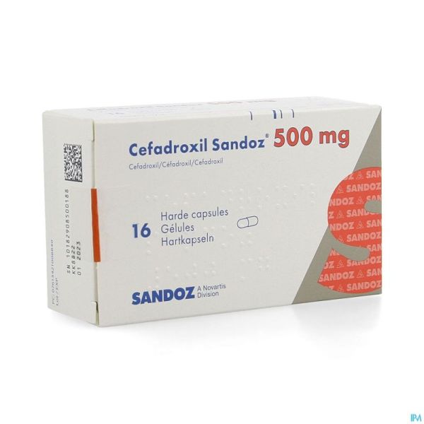 Cefadroxil 500mg Sandoz Caps 16x500mg