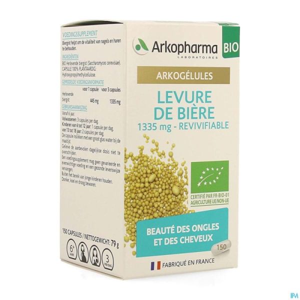 Arkogelules Levure Biere Bio Caps 150